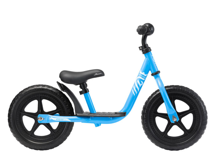 Löwenrad loopfiets met staplank 12 inch, blauw