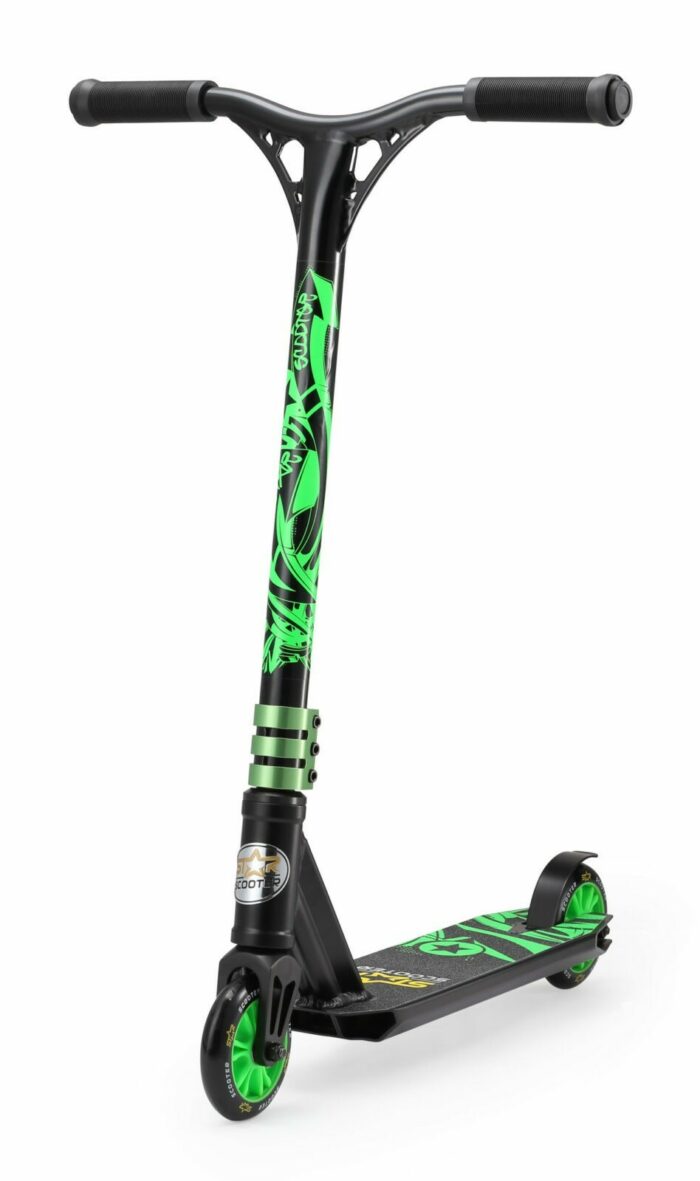 STAR SCOOTER Freestyle Jump alu stuntstep 110mm Mini zwart / groen
