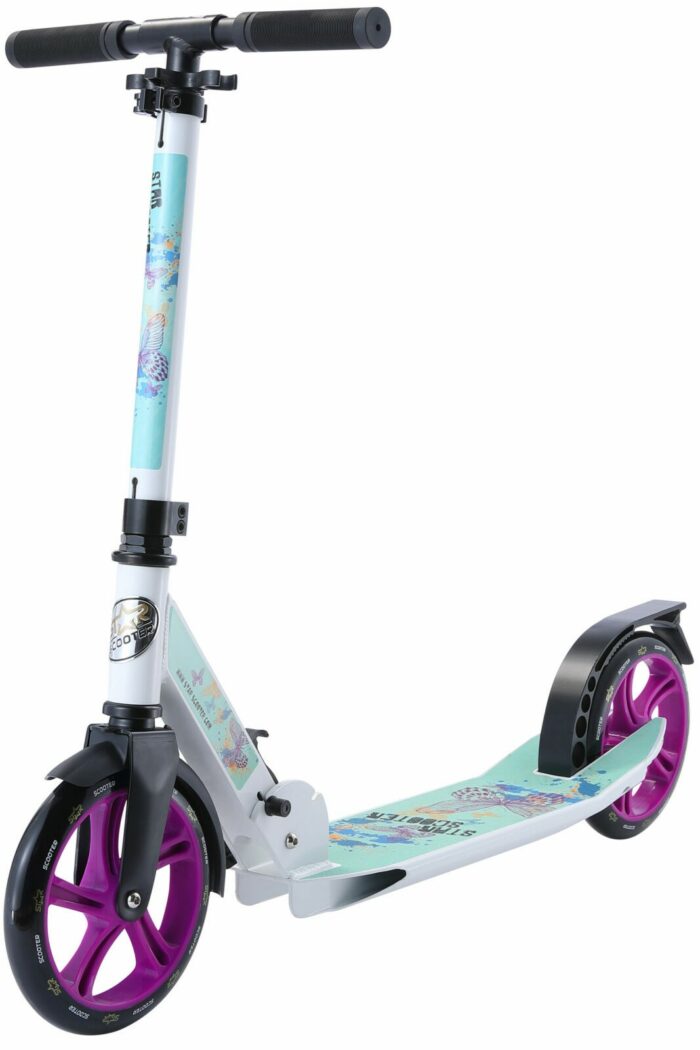 STAR SCOOTER Alu City vouwbaar 205mm Cruising wit / turquoise