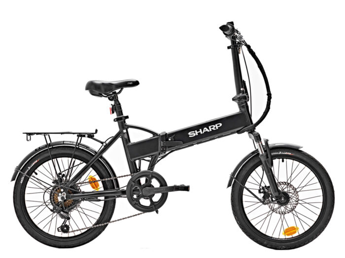 Sharp Folding elektrische vouwfiets ingebouwde accu 7.5Ah 20 inch