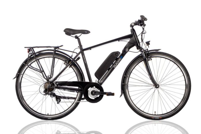 Elektrische herenfiets Touring Sport 48 cm 7sp 10.4 Ah matzwart