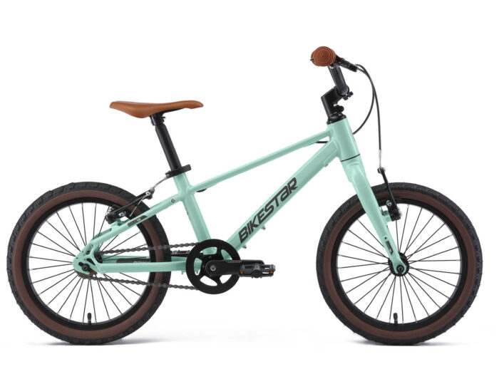Bikestar kinderfiets lichtgewicht 16 inch 1 speed groen