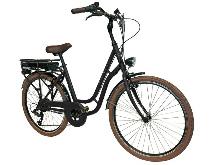 Villette Vintage retro elektrische fiets zwart