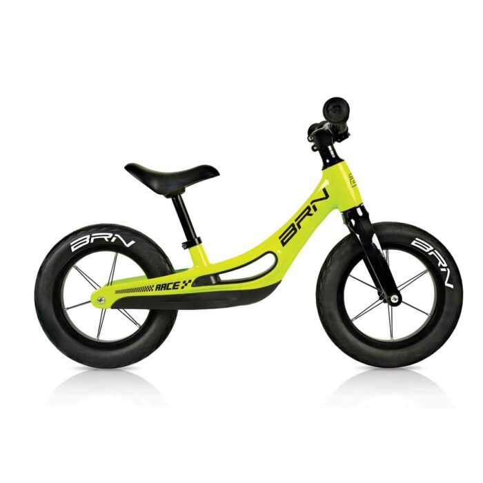 BRN Flash magnesium loopfiets 12 inch fel geel