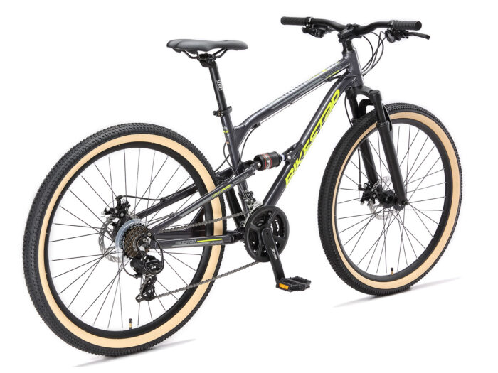 Bikestar Fully MTB Alu 27.5 Inch 21 Speed Zwart/groen