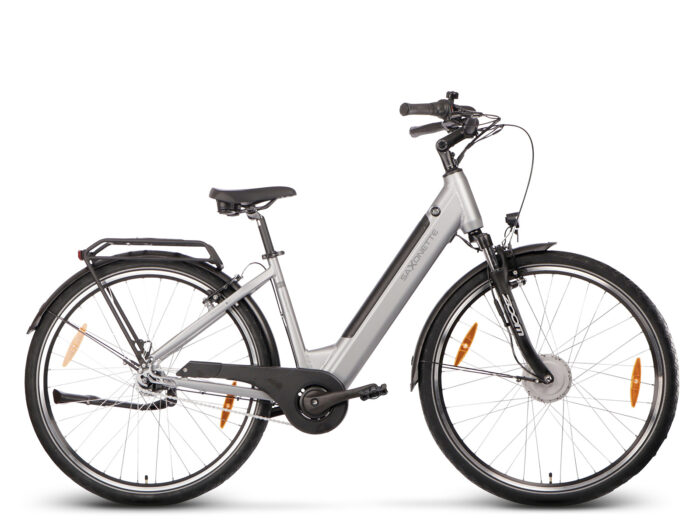 Saxonette Comfort Plus 5.0 dames ebike Nexus 7 13Ah zilver
