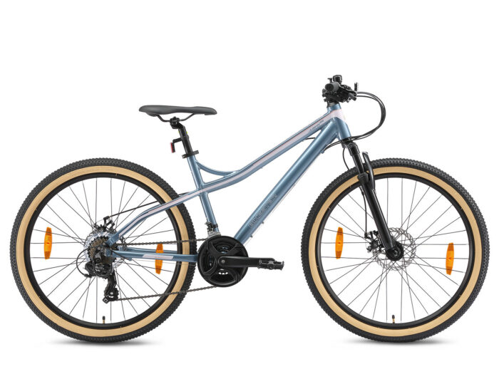 Bikestar Hardtail MTB Alu 26 Inch 21 Speed Blauw/Roze