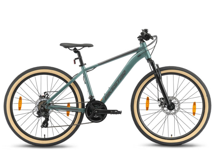 Bikestar Hardtail MTB Alu Sport M 26 inch 21 speed grijs/groen