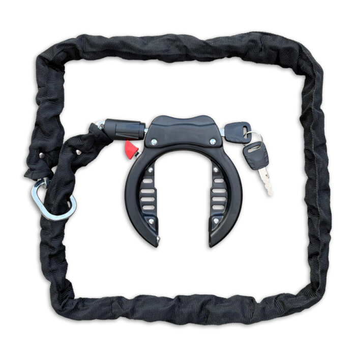 Ringslot met ketting 100cm