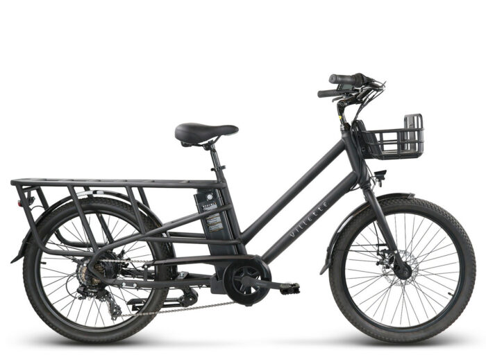Villette le Prolongé longtail transportfiets zwart